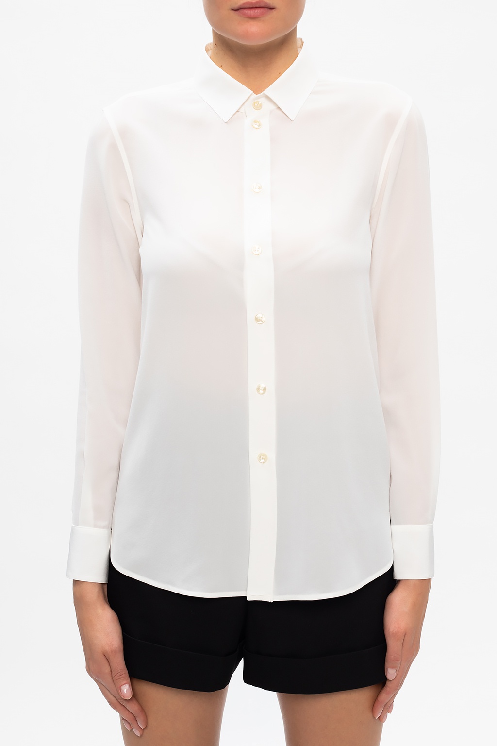 Saint laurent best sale silk shirt